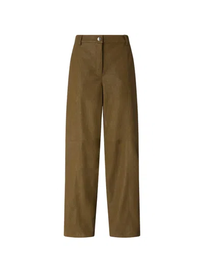 Pinko Wide-leg Trousers With Textured Finish In Multi