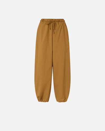 Pinko - Wide-leg Trousers With Tie - L In Brown