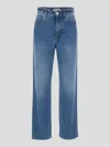 Pinko Wilma Wide-leg Jeans In Lavaggiomediochiaro