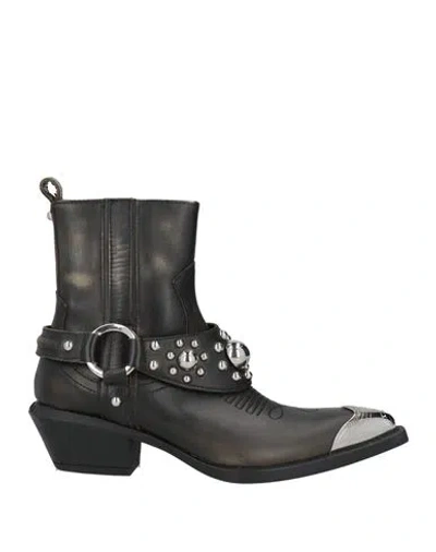 Pinko Woman Ankle Boots Black Size 6 Calfskin