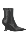 Pinko Woman Ankle Boots Black Size 6 Leather In Black