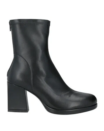 Pinko Woman Ankle Boots Black Size 6 Leather
