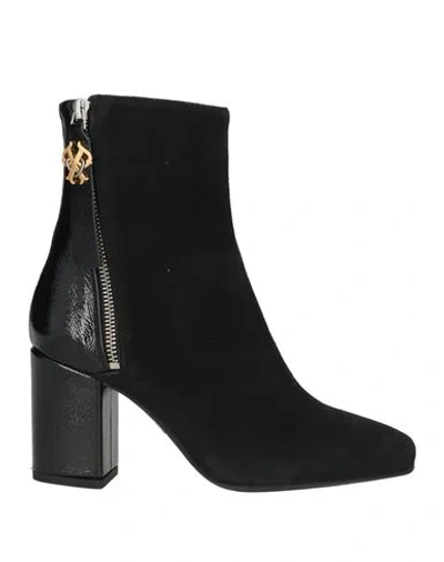 Pinko Woman Ankle Boots Black Size 6 Leather