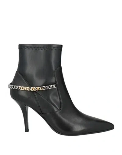 Pinko Woman Ankle Boots Black Size 8 Leather