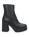 Pinko Woman Ankle Boots Black Size 9 Soft Leather