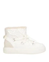 Pinko Quilted Platform Boots In White