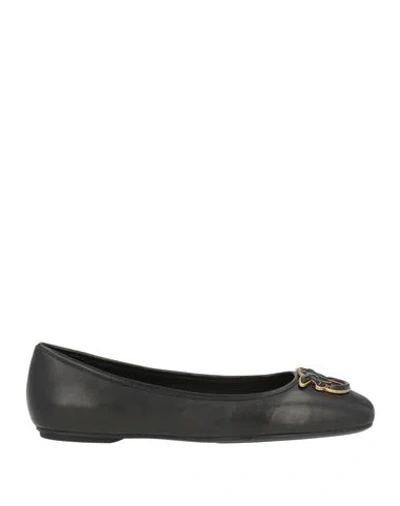 Pinko Woman Ballet Flats Black Size 8 Leather