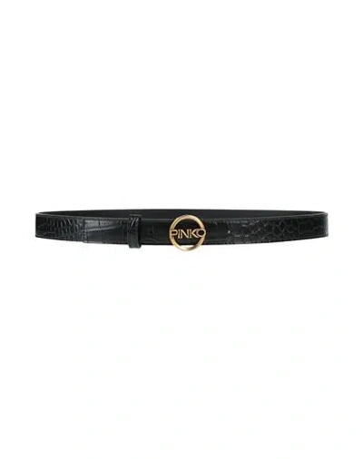 Pinko Woman Belt Black Size 36 Leather