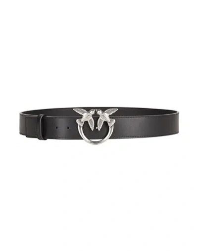 Pinko Woman Belt Black Size 36 Leather