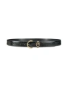 Pinko Woman Belt Black Size L Leather In Black