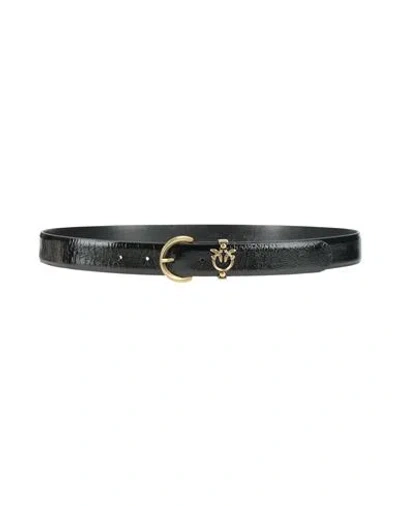 Pinko Woman Belt Black Size L Leather