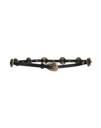 Pinko Woman Belt Black Size L Leather