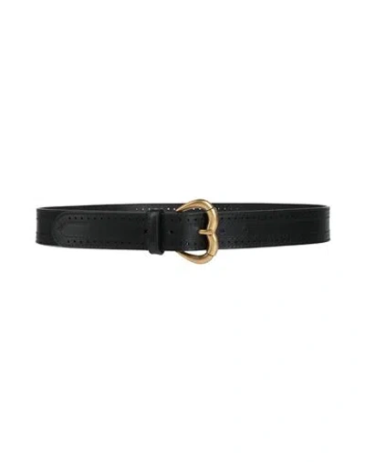 Pinko Woman Belt Black Size L Leather