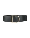 Pinko Woman Belt Black Size L Leather In Black