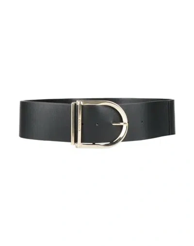 Pinko Woman Belt Black Size L Leather