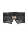 Pinko Woman Belt Black Size L Leather In Black