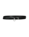 Pinko Woman Belt Black Size L Recycled Fibers, Polyurethane, Polyester, Viscose In Black