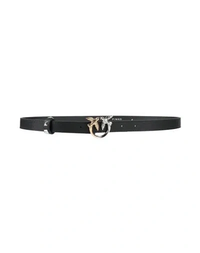 Pinko Woman Belt Black Size M Calfskin