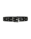 Pinko Woman Belt Black Size M Calfskin In Black