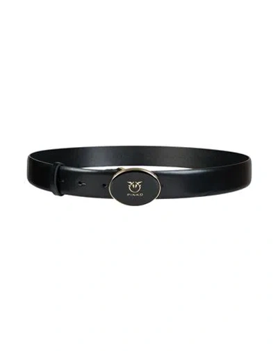 Pinko Woman Belt Black Size M Calfskin