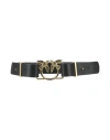 Pinko Woman Belt Black Size M Leather In Black