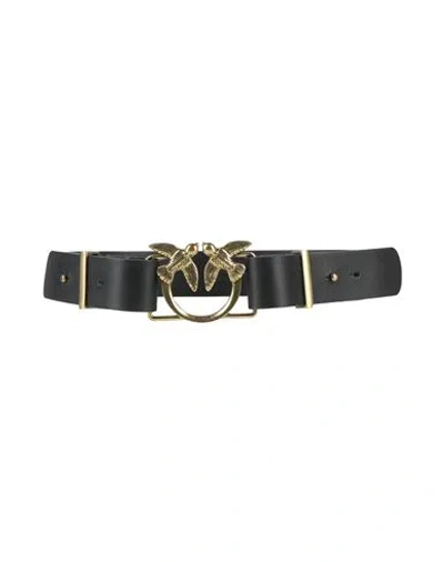 Pinko Woman Belt Black Size M Leather
