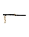 Pinko Woman Belt Black Size M Leather In Black