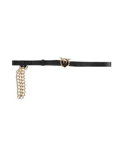 Pinko Woman Belt Black Size M Leather