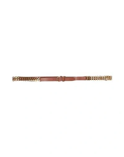 Pinko Woman Belt Brown Size Xs Leather