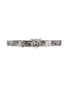 Pinko Woman Belt Grey Size 36 Leather