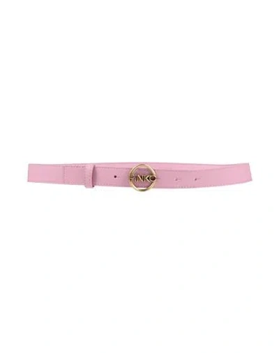 Pinko Woman Belt Pink Size 32 Textile Fibers