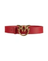 Pinko Woman Belt Red Size 32 Leather