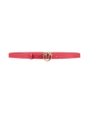 Pinko Woman Belt Red Size 34 Leather