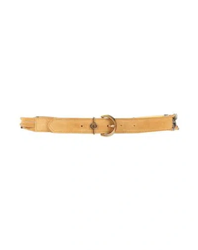 Pinko Woman Belt Sand Size S Cow Leather In Beige