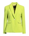 Shop Pinko Woman Blazer Lime Green Size 4 Polyester, Elastane