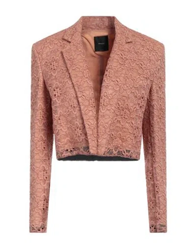 PINKO PINKO WOMAN BLAZER ANTIQUE ROSE SIZE 10 COTTON, VISCOSE, POLYAMIDE, POLYESTER