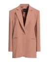 Pinko Woman Blazer Antique Rose Size 12 Polyester, Elastane In Orange