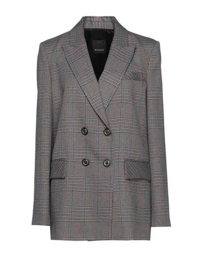 Pinko Woman Blazer Azure Size 6 Polyester, Viscose, Elastane, Metal In Blue