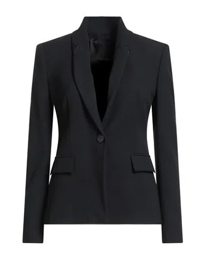 Pinko Woman Blazer Black Size 10 Polyester, Wool, Elastane