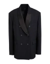 Pinko Woman Blazer Black Size 10 Polyester, Wool, Elastane, Viscose In Black