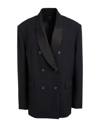 Pinko Woman Blazer Black Size 10 Polyester, Wool, Elastane, Viscose