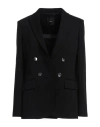 Pinko Woman Blazer Black Size 10 Viscose, Polyamide, Elastane, Wool In Black