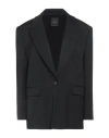 Pinko Woman Blazer Black Size 10 Wool, Polyester, Viscose, Elastane In Black