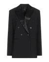 Pinko Woman Blazer Black Size 8 Polyester, Wool, Elastane, Cotton, Viscose