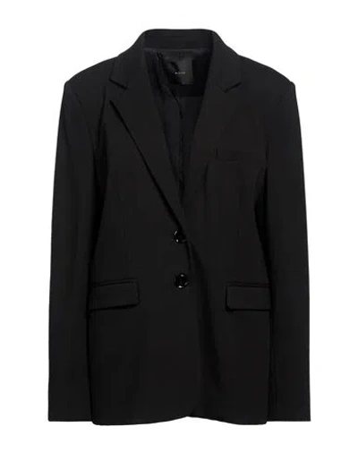 Pinko Woman Blazer Black Size 12 Viscose, Nylon, Elastane