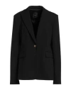 Pinko Woman Blazer Black Size 14 Viscose, Polyamide, Elastane, Acetate, Polyester In Black