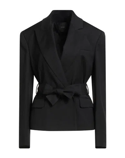 Pinko Woman Blazer Black Size 2 Wool, Polyester, Viscose, Elastane