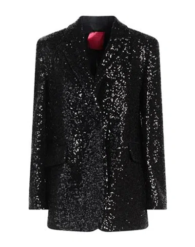 Pinko Woman Blazer Black Size 4 Polyamide, Polyester, Elastane