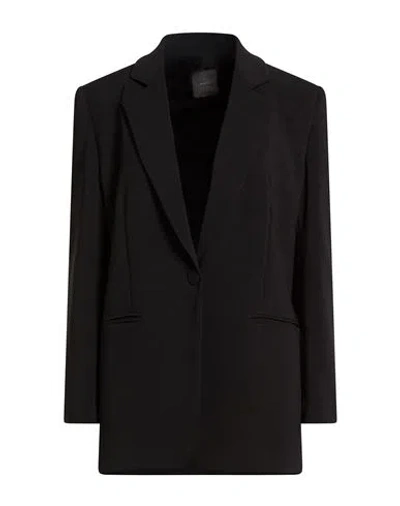 Pinko Woman Blazer Black Size 4 Polyester, Elastane
