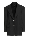 Pinko Woman Blazer Black Size 4 Polyester, Viscose, Elastane In Black